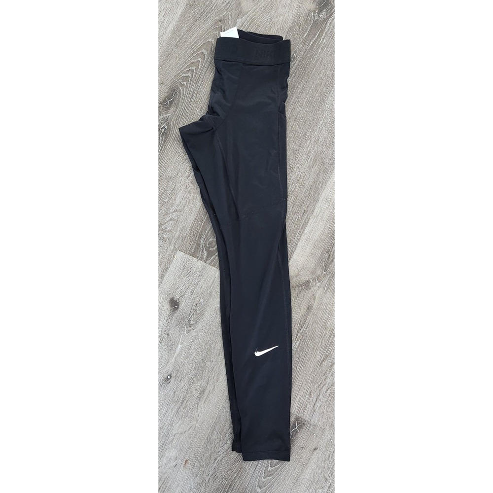Nike Pro Dri-FIT Mens Black Compression Tights Training Leggings Size M Pockets